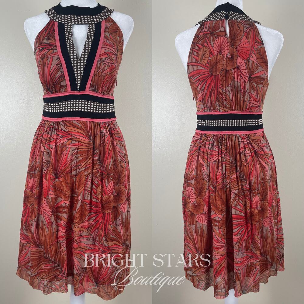 Rare Vintage Patterned Dress ALT ASO Phoebe Buffay Friends Christina Aguilera - Picture 5 of 8